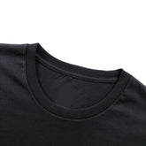 Super Soft Regular Lightweight Premium Blend Black T-shirt Crewneck Seam