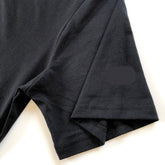 Super Soft Regular Lightweight Premium Blend Black T-shirt Sleeve Hem 
