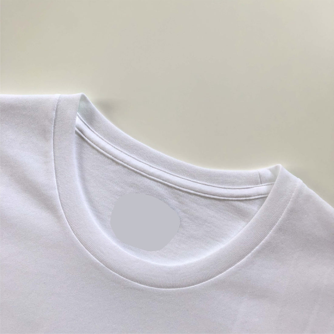 Super Soft Regular Lightweight Premium Blend White T-shirt Crewneck Seam 