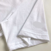 Super Soft Regular Lightweight Premium Blend White T-shirt Sleeve Hem 
