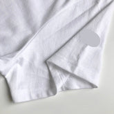 Super Soft Relaxed Lightweight Premium Blend White T-shirt Sleeve Hem 