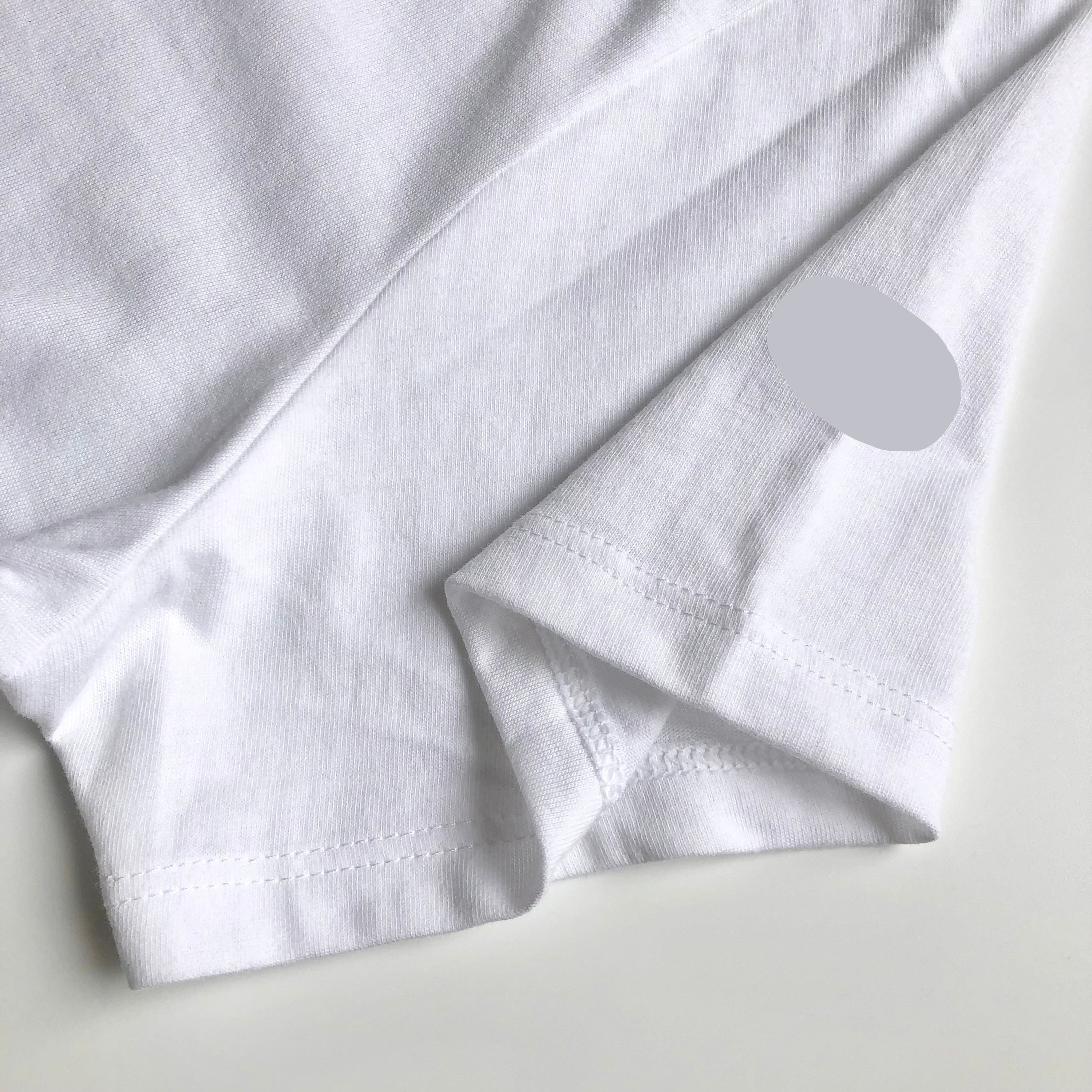 Super Soft Relaxed Lightweight Premium Blend White T-shirt Sleeve Hem 