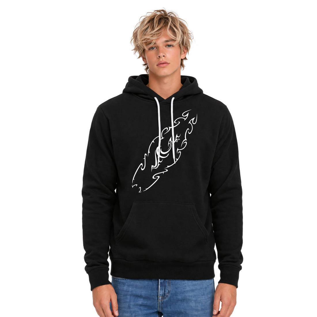 Tribal Surfboard Classic Premium Hoodie by an Indie Artist | Unisex