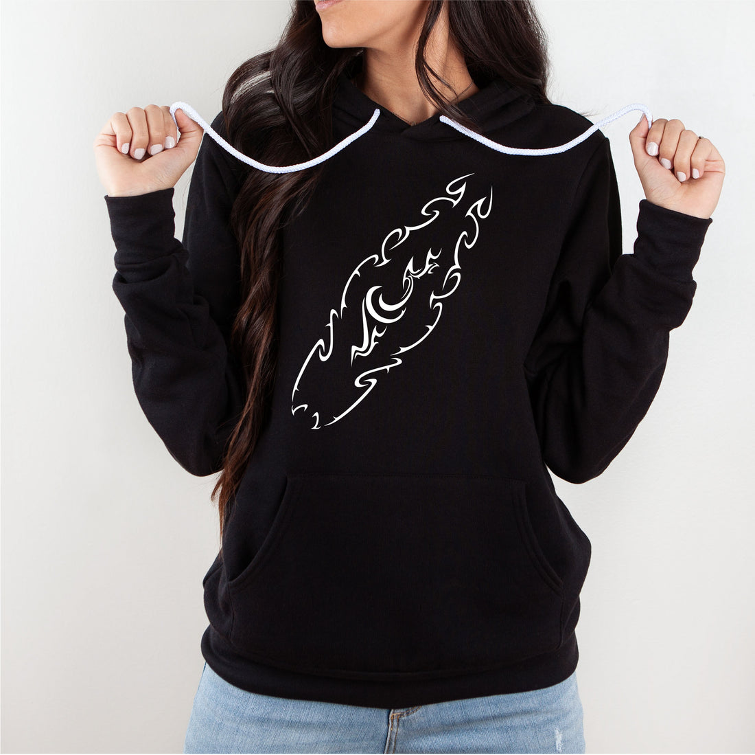 Tribal Surfboard Classic Premium Hoodie by an Indie Artist | Unisex