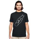 Tribal Surfboard Street Surf Look Black T-shirt | 100% Organic Cotton  | Men&