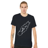 Tribal Surfboard Street Surf Look Black T-shirt | 100% Premium Cotton | Men&