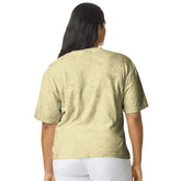 USA Premium Cotton Relaxed Heavyweight Eco Dye Citrine Color Blast T-shirt Back 2