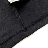 Ultra Light and Soft Premium Eco Blend Black Crop Top Inner Seam 