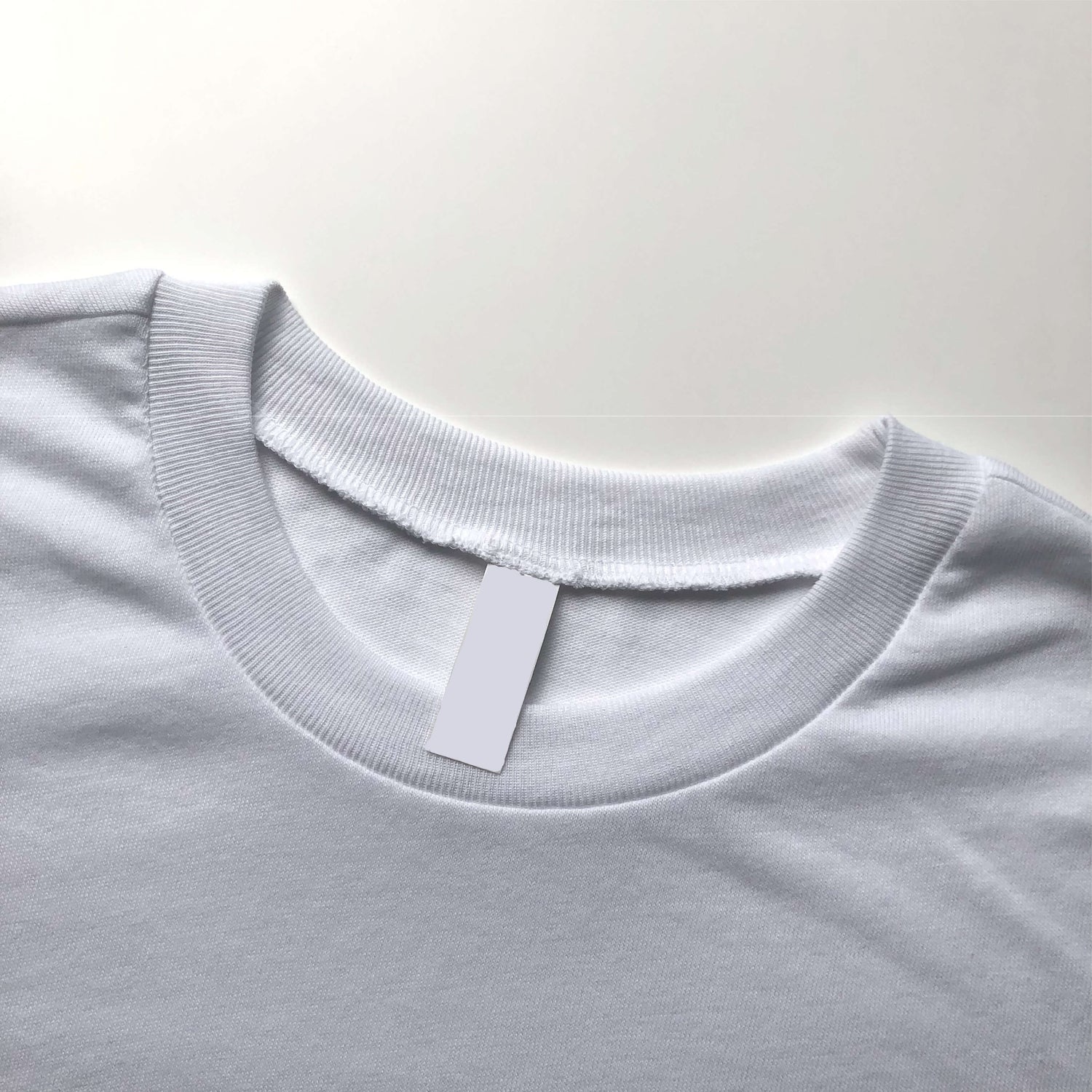Ultra Light and Soft Premium Eco Blend White Crop Top Crewneck Seam