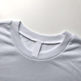 Ultra Light and Soft Premium Eco Blend White Crop Top Crewneck Seam