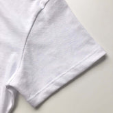 Ultra Light and Soft Premium Eco Blend White Crop Top Sleeve Hem 