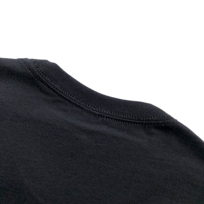 Light and Soft Classic Premium Cotton  Black T-Shirt Crewneck Back Seam