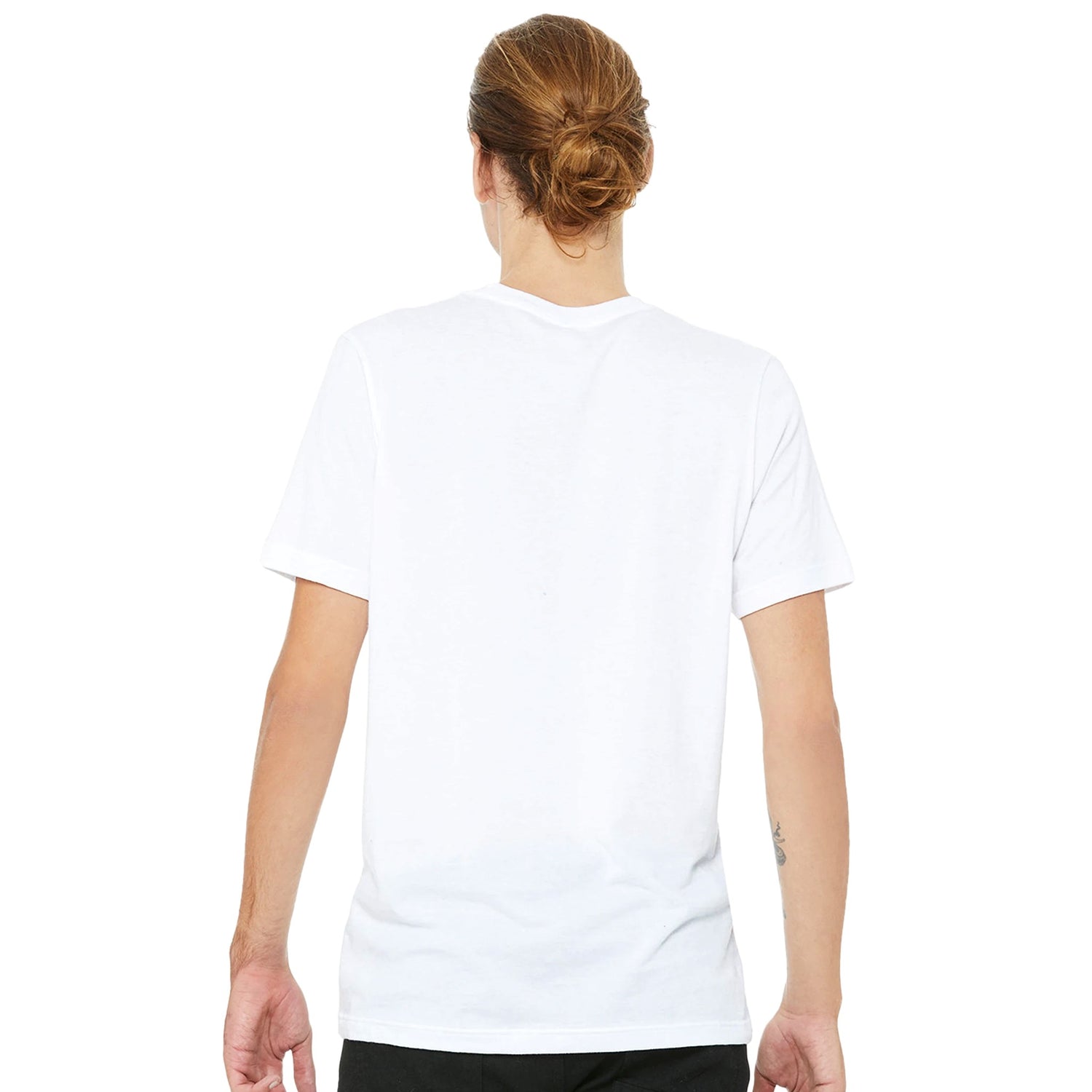 Light and Soft Classic Premium Cotton  White T-Shirt Back 