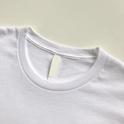 Light and Soft Classic Premium Cotton  White T-Shirt Crewneck Seam
