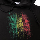 Unisex 420 Weed, Marijuana Rasta Color, Heavyweight Black Hoodie, &