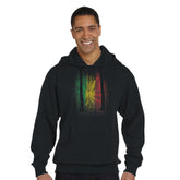Unisex 420 Weed, Marijuana Rasta Color, Organic Black Hoodie, &